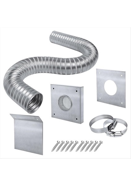 QuirkyQuar Pelet Soba Temiz Hava Emme Kiti 2X60INCH Pelet Soba Borusu Için Soğuk Hava Kiti Dışarı (Yurt Dışından)