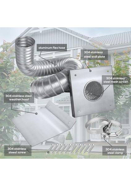 QuirkyQuar Pelet Soba Temiz Hava Emme Kiti 2X60INCH Pelet Soba Borusu Için Soğuk Hava Kiti Dışarı (Yurt Dışından) modelleri