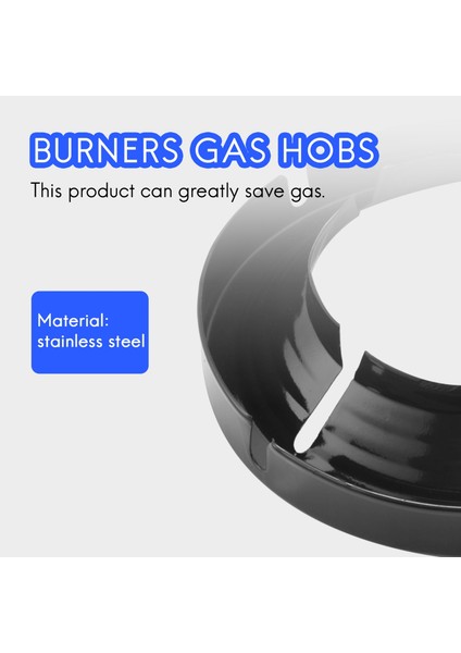 QuirkyQuar Enerji Tasarrufu Kapak Gaz Sobası Kapağı Ön Cam Wok Ring Kaymaz Soba Sobası Paslanmaz Demir Ateş Soba Kapak Mutfak Wok (Yurt Dışından) indirimleri