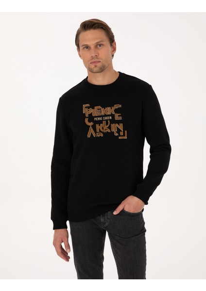 Erkek Siyah Regular Fit Sweatshirt 50313914-VR046