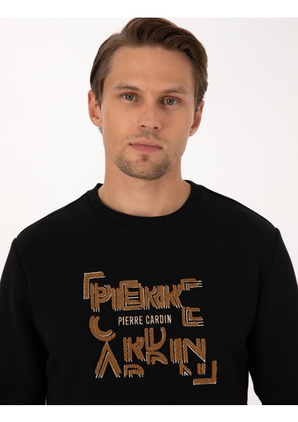 Erkek Siyah Regular Fit Sweatshirt 50313914-VR046 fiyatları