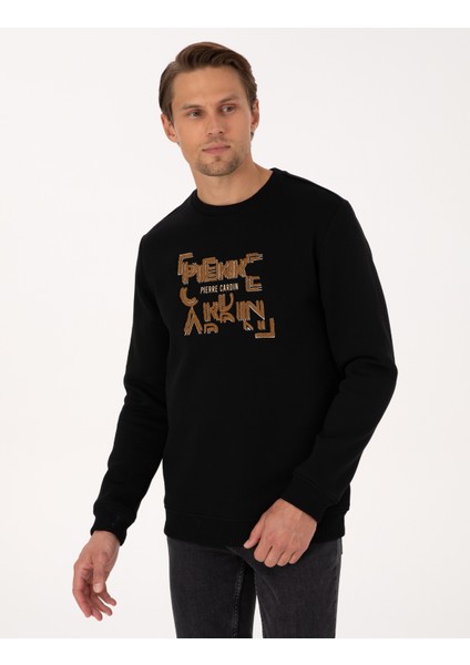 Erkek Siyah Regular Fit Sweatshirt 50313914-VR046 modelleri