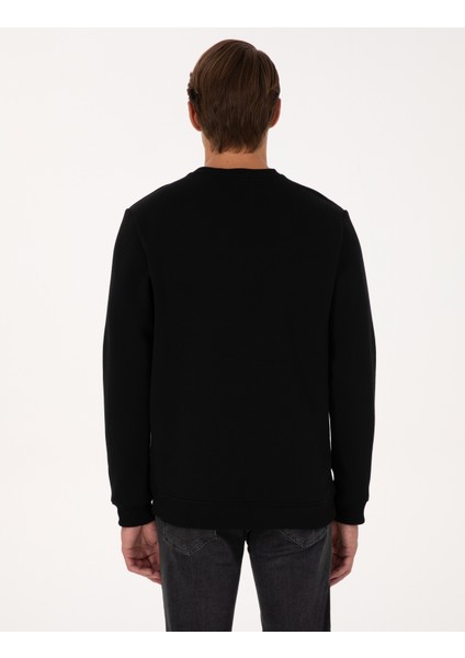 Erkek Siyah Regular Fit Sweatshirt 50313914-VR046 indirimleri