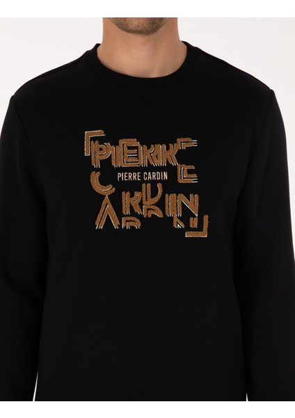 Erkek Siyah Regular Fit Sweatshirt 50313914-VR046