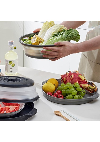 QuirkyQuar Katlanabilir Mikrodalga Gıda Sıçrama Koruma Mikrodalga Plaka Kapağı Buhar Deliği Meyve ve Sebze Plakası Kapağı Kitchengadget (Yurt Dışından) indirimleri