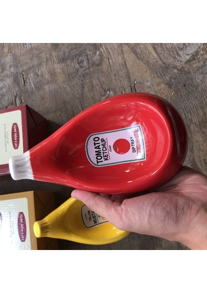 QuirkyQuar Benzersiz Şekiller Seramik Daldırma Sos Tabağı, Salata Ketçap Plakası, Sevimli Hardal Plakası Şık Masa Dekorasyon Sofra Takımı B (Yurt Dışından) indirimleri