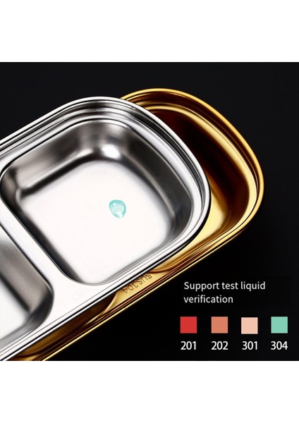 QuirkyQuar 4 Adet Paslanmaz Çelik Soslu Tabak, Bölünmüş Baharat Soya Sosu Daldırma Tabağı, Ketçap Daldırma Kaseleri, Altın (Yurt Dışından) fiyatları