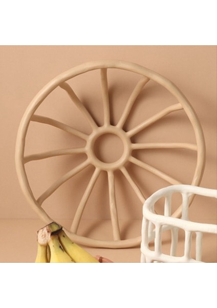 QuirkyQuar Kısa Iskandinav Reçine Içi Boş Meyve Tepsisi Içi Boş Meyve Tabak Oturma Odası Masaüstü Tabak Atıştırmalık Kase El Sanatları Dükkan Kafe Dekorasyon (Yurt Dışından) fiyatları