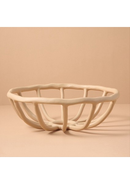 QuirkyQuar Kısa Iskandinav Reçine Içi Boş Meyve Tepsisi Içi Boş Meyve Tabak Oturma Odası Masaüstü Tabak Atıştırmalık Kase El Sanatları Dükkan Kafe Dekorasyon (Yurt Dışından) modelleri