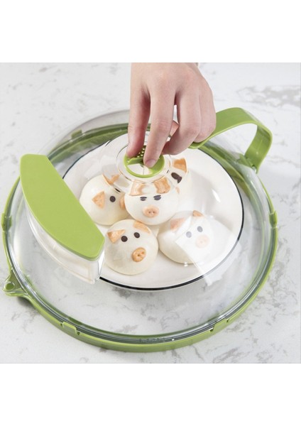 QuirkyQuar Gıda Için Mikrodalga Kapağı Tutamalı Mikrodalga Fırlatma Kapağı ve Su Depolama Kutusu Mikrodalga Fırlatma Isıtma Kapağı (Yurt Dışından) modelleri