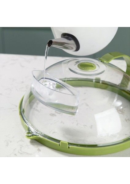 QuirkyQuar Gıda Için Mikrodalga Kapağı Tutamalı Mikrodalga Fırlatma Kapağı ve Su Depolama Kutusu Mikrodalga Fırlatma Isıtma Kapağı (Yurt Dışından) fırsatları