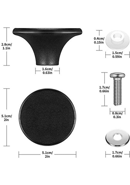 QuirkyQuar Le Creuset Knob Değiştirme, Knob Bakalit Değiştirme Hollandalı Fırın Tenceresi Knob Pot Kapağı Tutar 2 Set (Yurt Dışından) fırsatları