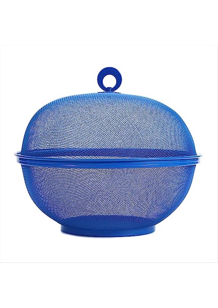 QuirkyQuar Kapak Meyve Tabağı Sebze Yıkama ve Drenaj Sepet Meyve ve Sebze Sepeti Örtü Mavi (Yurt Dışından)