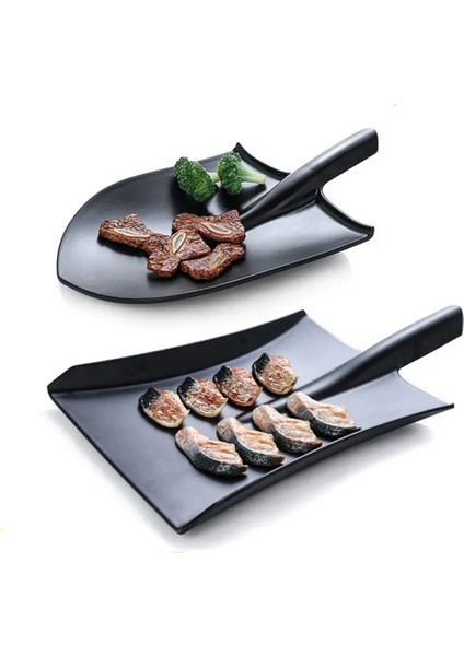 QuirkyQuar Sofra Plakası Buzlu Taklit Porselen Kürek Sofra Plakası, Atıştırmalık Tepsisi Izgara Tabağı, B (Yurt Dışından) fiyatları