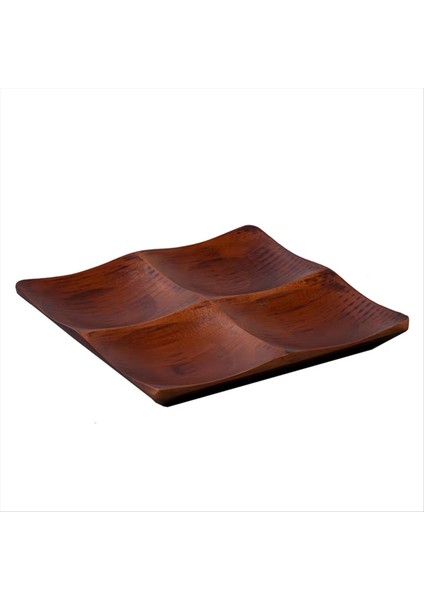 QuirkyQuar Oturma Odası Için Bambu Tepsisi - Sehpa Ev Organizatörü Için Zarif Atıştırmalık ve Şeker Servis Tabağı (Yurt Dışından)