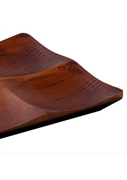 QuirkyQuar Oturma Odası Için Bambu Tepsisi - Sehpa Ev Organizatörü Için Zarif Atıştırmalık ve Şeker Servis Tabağı (Yurt Dışından) fırsatları