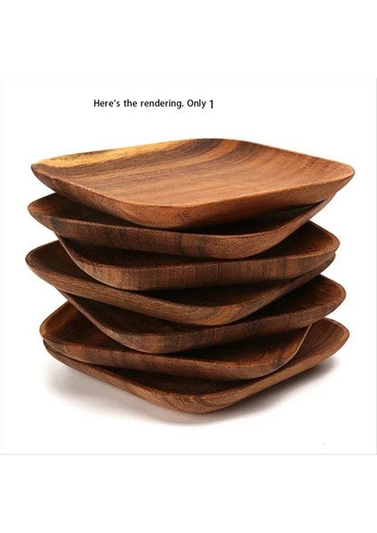 QuirkyQuar Ceviz Ahşap Tabaklar Kare Ahşap Atıştırmalık Tabak Kek Tatlı Meyve Servis Küçük Suşi Gıda Yemekleri Tabak Seti (Yurt Dışından) modelleri