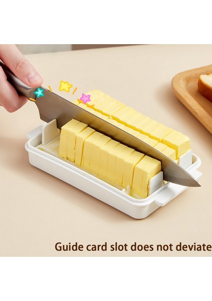 QuirkyQuar Tereyağı Kesme Saklama Kutusu Tereyağı Tabak Kesici Kapak Şeffaf Peynir Dilimleyici Tepsi Konteyner Ev Mutfak Alet 1 (Yurt Dışından) fiyatları