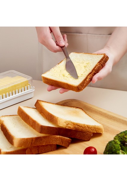 QuirkyQuar Tereyağı Kesme Saklama Kutusu Tereyağı Tabak Kesici Kapak Şeffaf Peynir Dilimleyici Tepsi Konteyner Ev Mutfak Alet 1 (Yurt Dışından) indirimleri