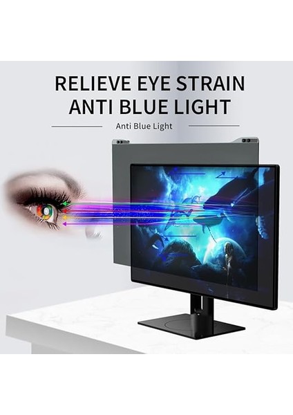Mavi Işık Bilgisayar Ekran Koruyucu Yüksek Net Mavi Işık Filtresi Bilgisayar Ekran Koruyucu 20-31IN Çizilmez-Akrilik Göz Koruma Filmi 23-24 Inç 540X340 mm fırsatları