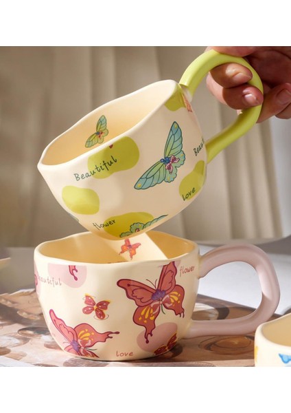 Kelebek Temalı Seramik Kupa modelleri