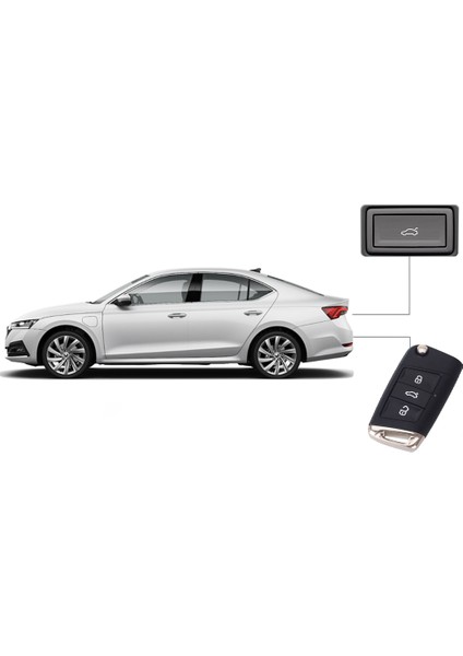 Skoda Octavia 2021 Elektrikli Bagaj Sistemi (Çift Motorlu)