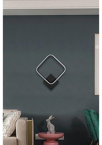 Kira Aplik Siyah Renk Gün Işığı Ledli Banyo - Mutfak - Salon LED Duvar Aplik Siyah indirimleri