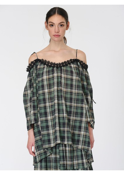 Askılı Ekoseli Tunik Standart Renk Y1964103_089