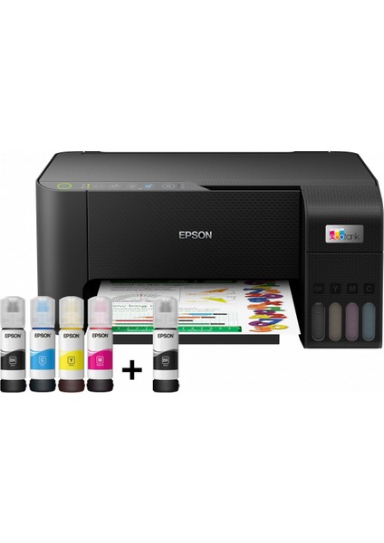 Epson Ecotank L3250 Renkli Yaz/tar/fot Wi-Fi A4
