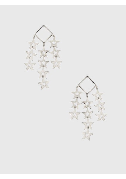 Yıldız Figürlü Gümüş Kadın Küpe Standart Renk K1986135_089 fiyatları