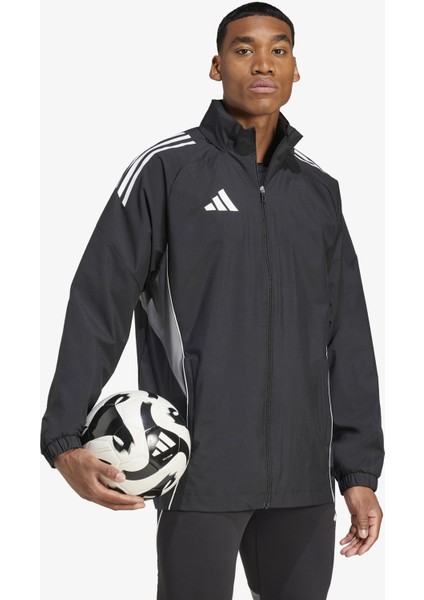 Tiro 25 Competition All Weather Erkek Siyah Futbol Ceket.-
