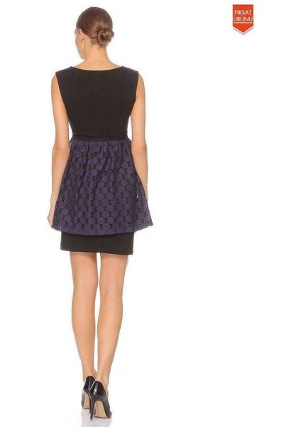 Askılı Dantel Detaylı Mini Elbise Siyah K1321056_001 fırsatları