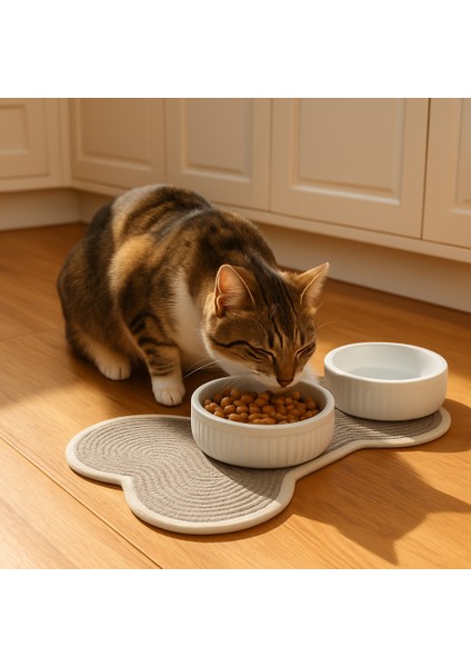 Organik Seramik Mama Kabı Kimyasal Içermez Paslanmaz Çelik Iç Kap 250ML fiyatları