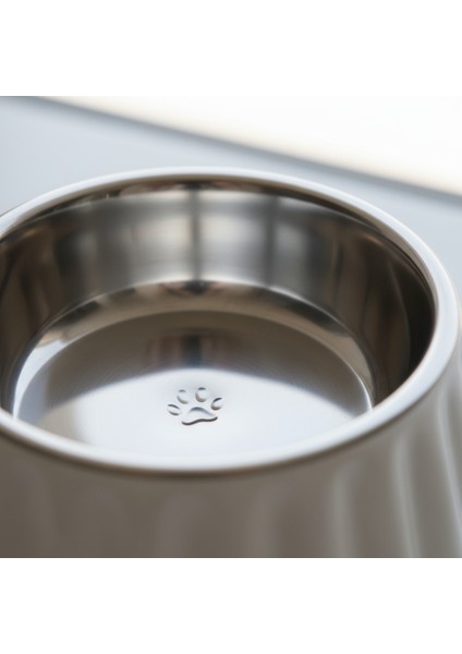 Organik Seramik Mama Kabı Kimyasal Içermez Paslanmaz Çelik Iç Kap 250ML indirimleri