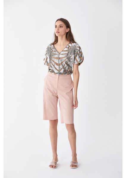 Cepli Bermuda Kadın Şort Gülkurusu Y2012052_052 modelleri