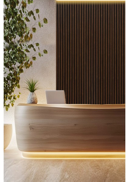 Mdf Ahşap Akustik Duvar Paneli 100X275 cm -Ceviz