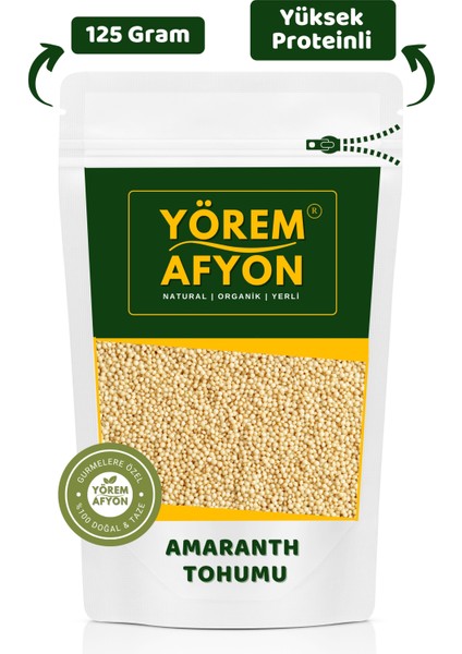 Yörem Afyon Diyetlerin Yükselen Yıldızı Yüksek Proteinli Doğal Lifli Amarant Amaranth Tohumu (Amaranthus) | 125GR.