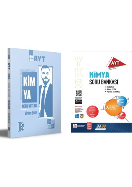 AYT Kimya Ders Notları 2026 ve Hız ve Renk AYT Kimya Soru Bankası - Görkem Şahin