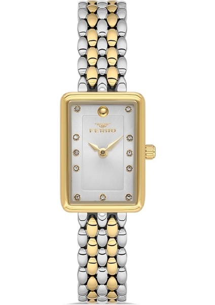 FL21511AWT-D Quartz Çelik Altın/gri 20 mm Kadın Kol Saati