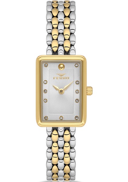 FL21511AWT-D Quartz Çelik Altın/gri 20 mm Kadın Kol Saati modelleri
