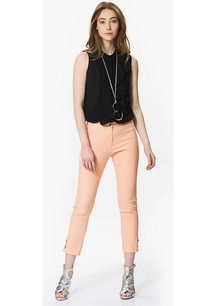 Paça Detaylı Pantolon Somon Y9912013_020 fırsatları