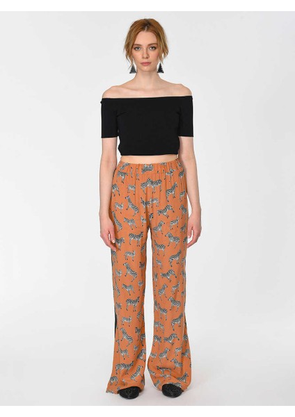 Zebra Desenli Kadın Pantolon Standart Renk Y1912001_089 fırsatları