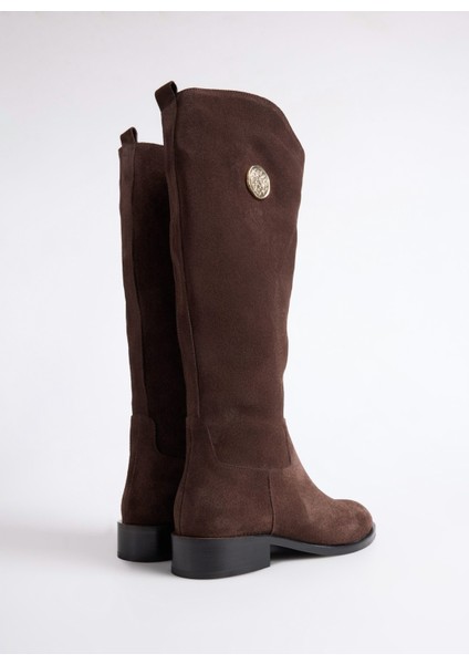 Deri Kahve Kadın Çizme Carmen-Declan modelleri