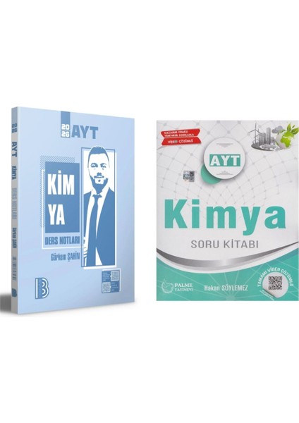 AYT Kimya Ders Notları 2026 ve Palme Yayınları AYT Kimya Soru Kitabı - Hakan Söylemez
