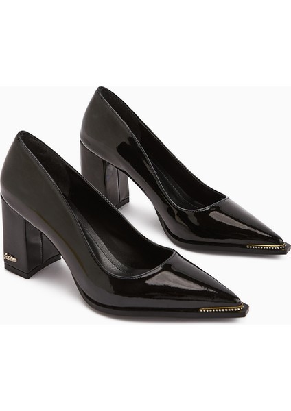Bonny Siyah Kalın Topuklu Kadın Ayakkabı