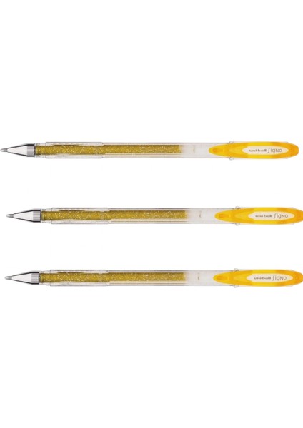 Uniball Signo Sparklıng (1.0) Jel Kalem Altın ( Üç Adet )