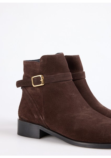 Deri Kahve Kadın Bot Carmen Suet indirimleri