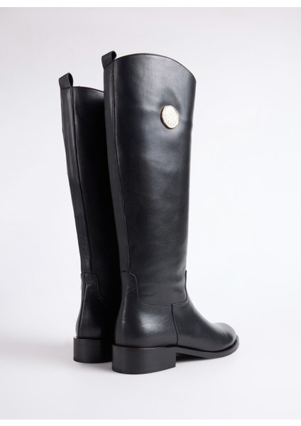 Deri Siyah Kadın Çizme Carmen-Declan modelleri