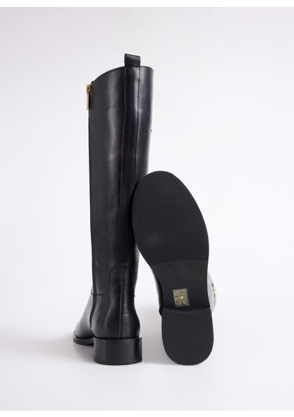 Deri Siyah Kadın Çizme Carmen-Declan fırsatları