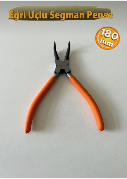 Eğri Uçlu Dış Segman Pensesi Dıştan Içe Doğru Kapanır